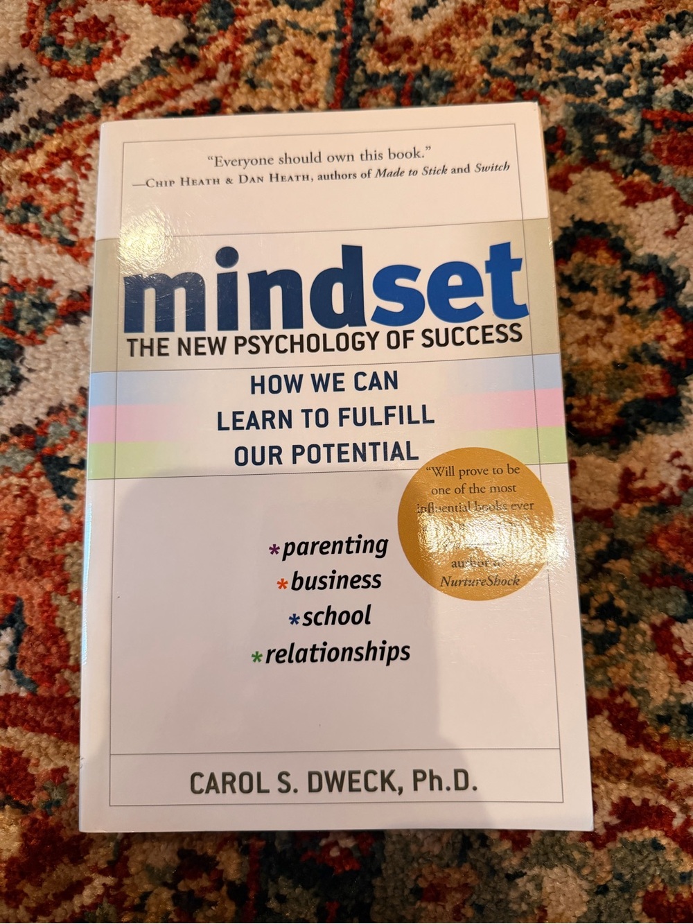 Mindset: The New Psychology of Success — White/Cream Cover